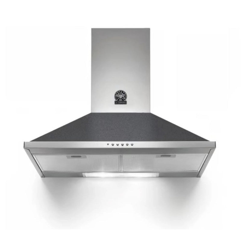Cappa camino La Germania K80AMLND da 80 cm. 1 motore nero classe D