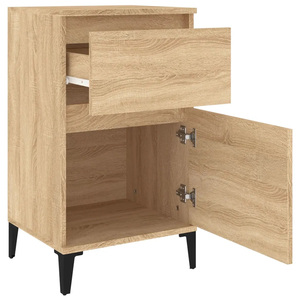 vidaXL Comodino Rovere Sonoma 40x35x70 cm