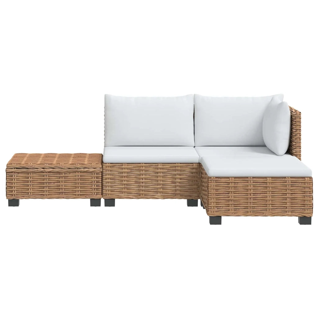 4 pz Set Lounge in Rattan con Cuscini GENDT Rattan naturale 3429844