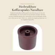Capsule per caffè riciclabili - filtro per caffè riutilizzabile - PP - chiusura in gomma - adatto per macchina per caffè - eco-friendly - filtro per caffè

Osservazioni: 
- PP - Polipropilene
- Modello non specificato
- Specifiche tecniche non specificate