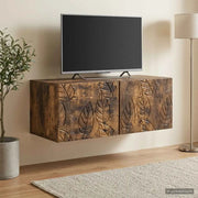 Mobile Porta TV da Muro 98 x 31 cm Rovere Fumo 898900