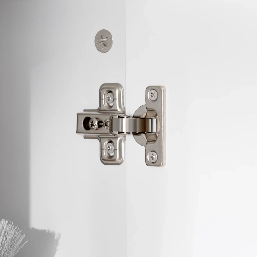 Mobile alto con 2 cesti portabiancheria da bagno, Armadio da terra, Bianco 70x37x170cm BZR150-W