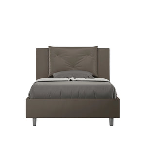 Letto 1 Piazza e Mezzo 120x210 cm Senza Rete Appia Cappuccino