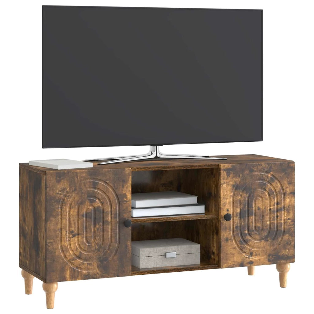 Mobile TV Rovere Fumo 102 x 34,5 x 50 cm Legno ingegnerizzato