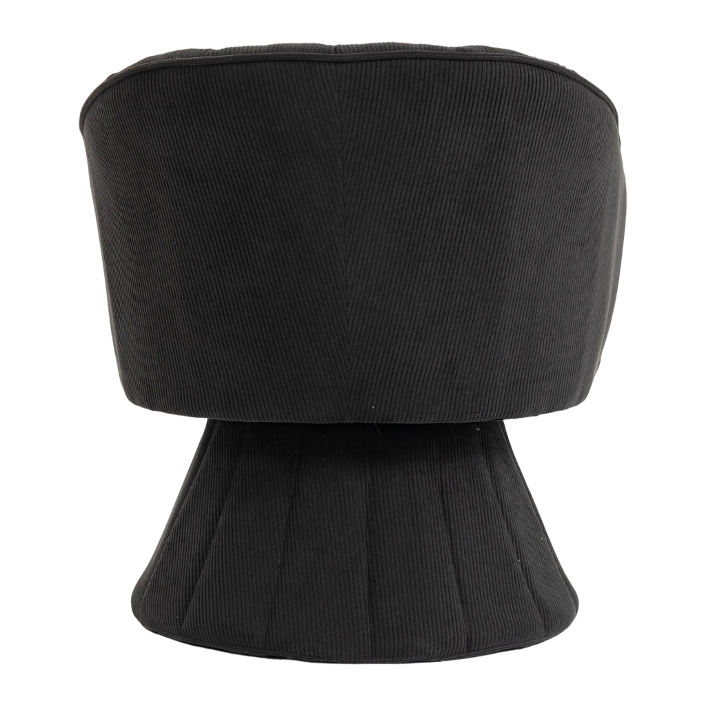 Sedia Girevole Ergonomica 360¡ã con Braccioli ¨C MINIMAL ¨C Nera, Design Moderno
