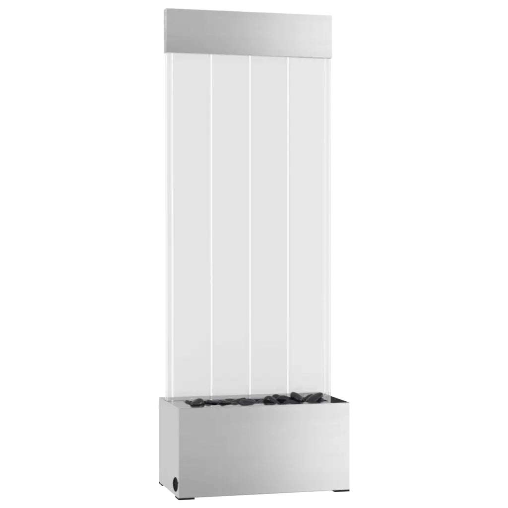 Colonna di Bolle con LED RGB Acciaio Inox e Acrilico 110 cm 151400