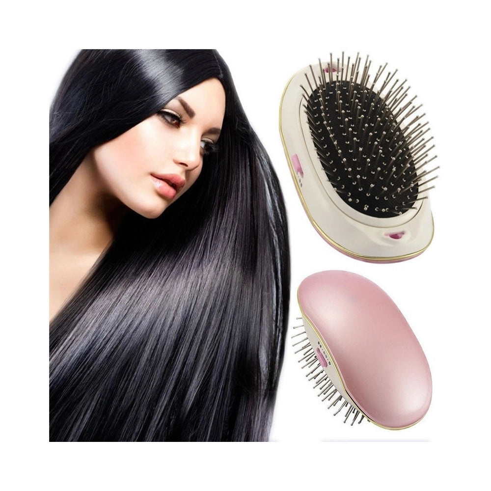 Trade Shop - Mini Spazzola Vibrante Massaggiante Tc-902 Capelli Ionica Scioglinodi -