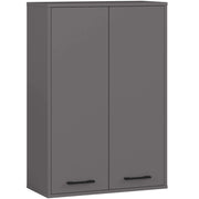 Mobile bagno sospeso AKORD FIN W64 H934 Grigio Grafite 2 ante 64x94x30 cm