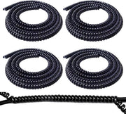 Raccoglitore di cavi per cavi elettrici - Protezione a spirale per cavi per TV, computer, audio - Maniglie per cavi per scooter - 4 x 1 m