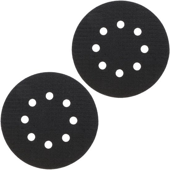 Dischi di protezione - Autoadesivi - 2 pezzi - Nero - Piastra di interfaccia - Per trapani e abrasivi - 125 mm