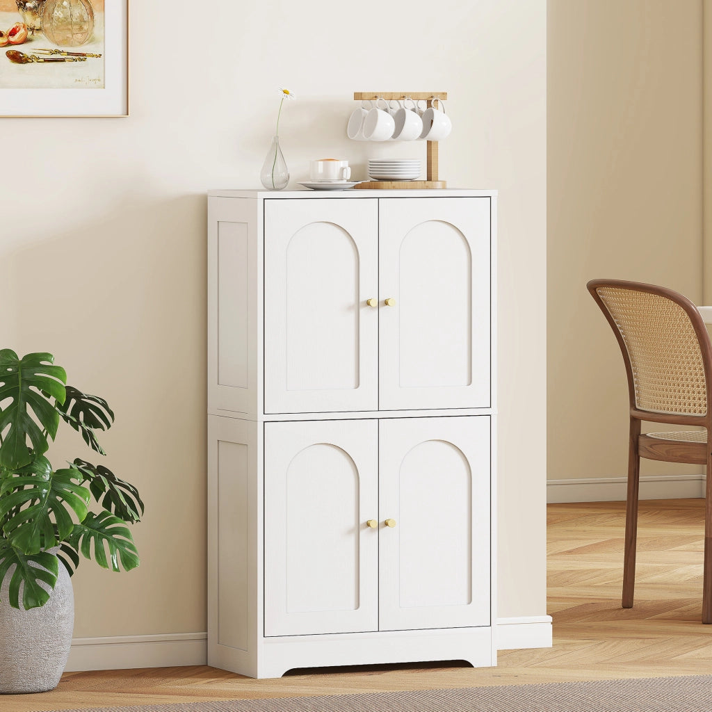 Credenza in Legno con Ante e Cassetti ¨C zephmum ¨C Bianco