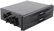 Contenitore per bicchieri automatico - contenitore universale per bicchieri - contenitore per bevande - contenitore di archiviazione - in plastica - nero - 175 mm x 125 mm x 45 mm