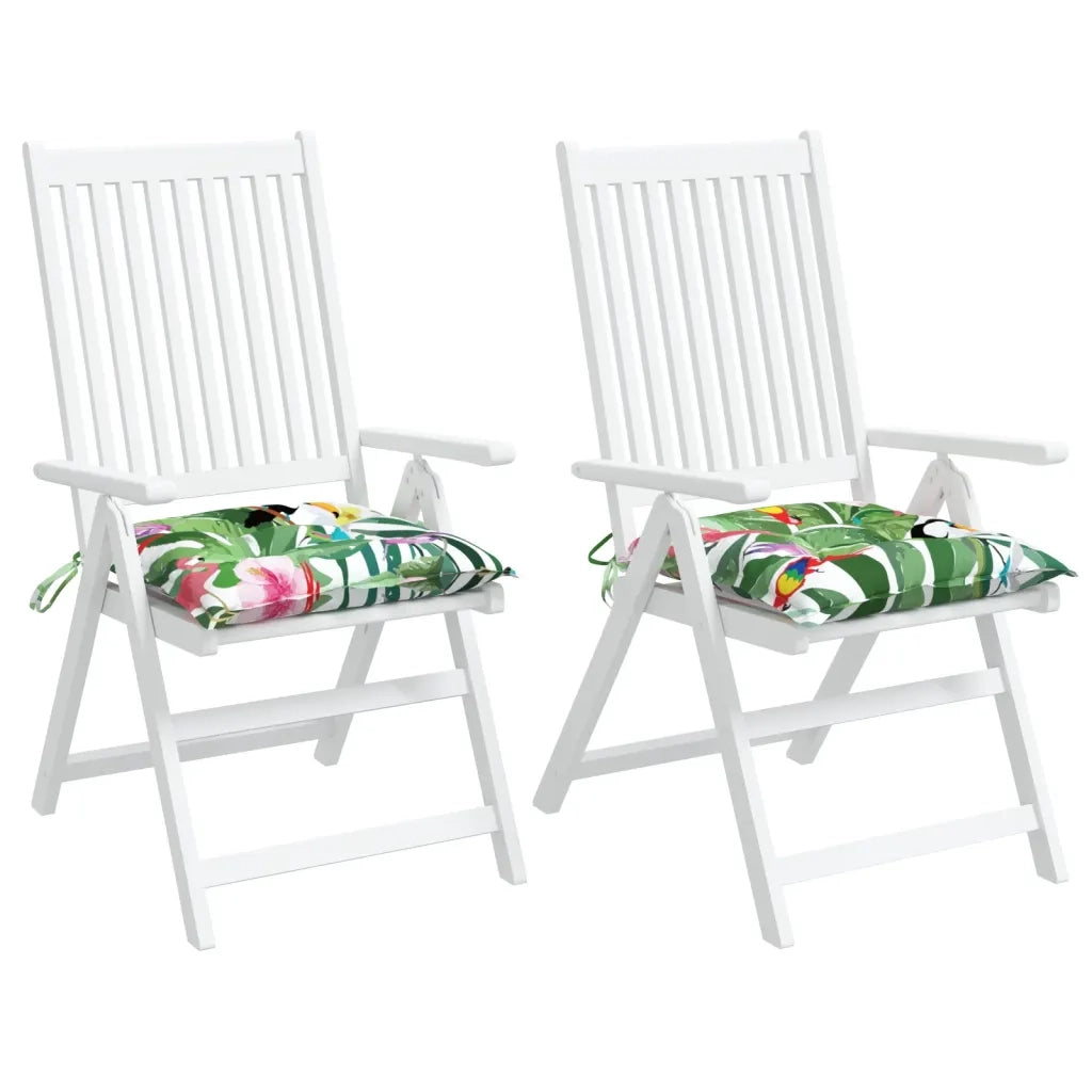 Cuscini per Sedia 2 pz Multicolore 40x40x7 cm Tessuto 361492