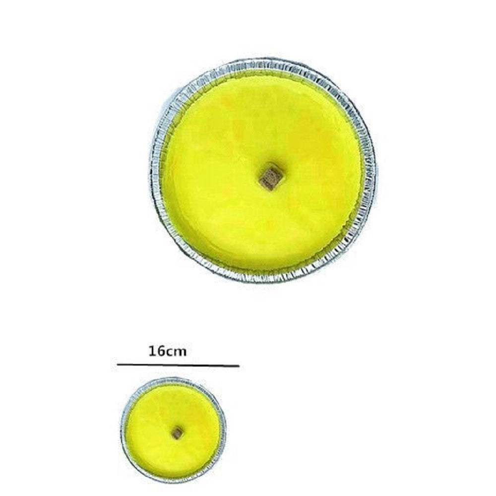 Trade Shop - Set 12 Pezzi Candela Fiaccola Citronella Ciotola In Alluminio Anti Zanzare 16 Cm -