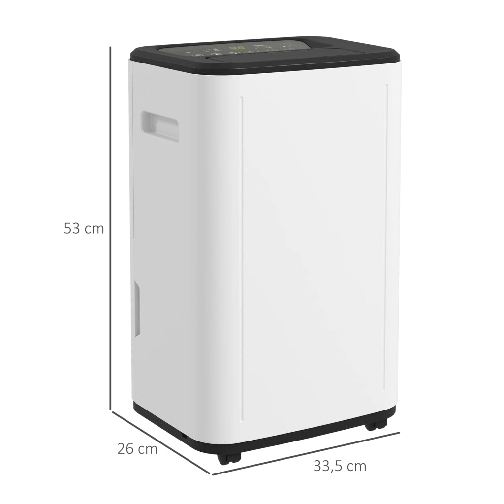 Deumidificatore Elettrico 6 Litri 20L/giorno ¨C zephmum ¨C Bianco 33.5x26x53 cm