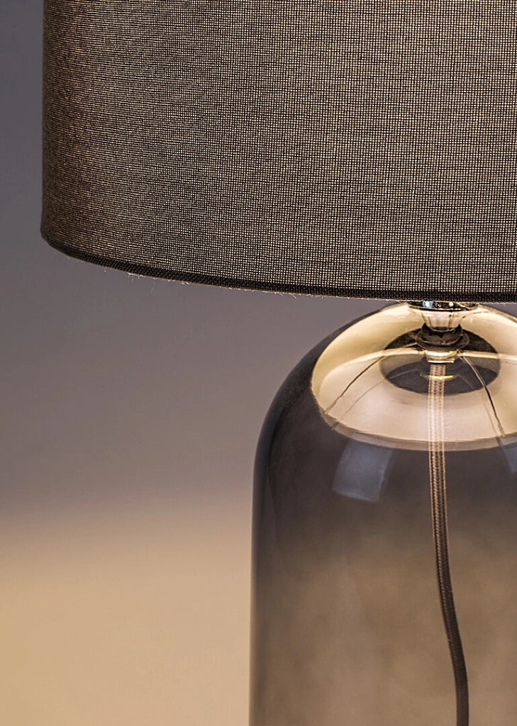 Lampada da tavolo Luxin vetro fumé 1xE14 Rabalux