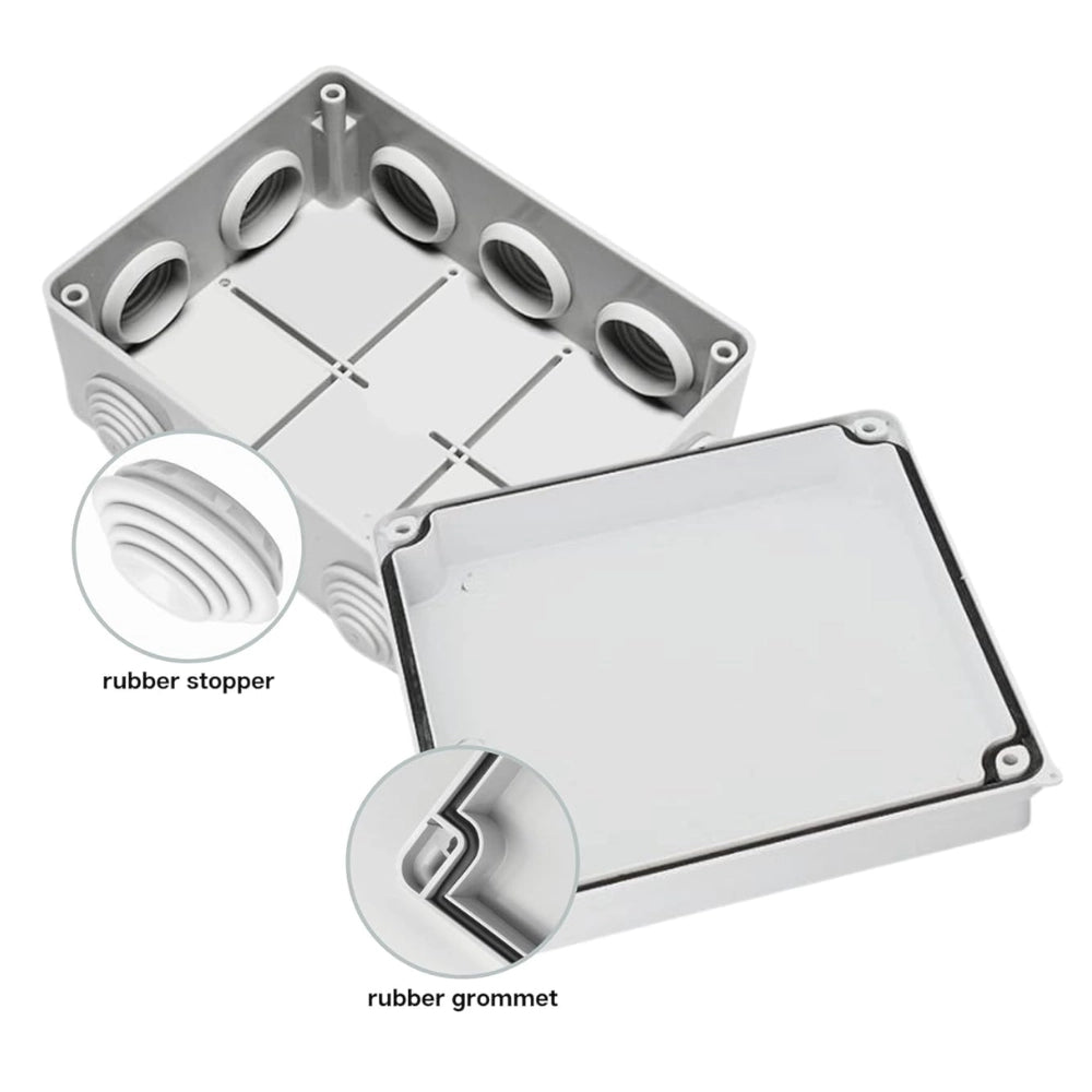 Scatole di derivazione gewiss serie 44 ce stagne in tecnopolimero ip55 *** dimensioni 190 x 140 x 70 millimetri, conf...