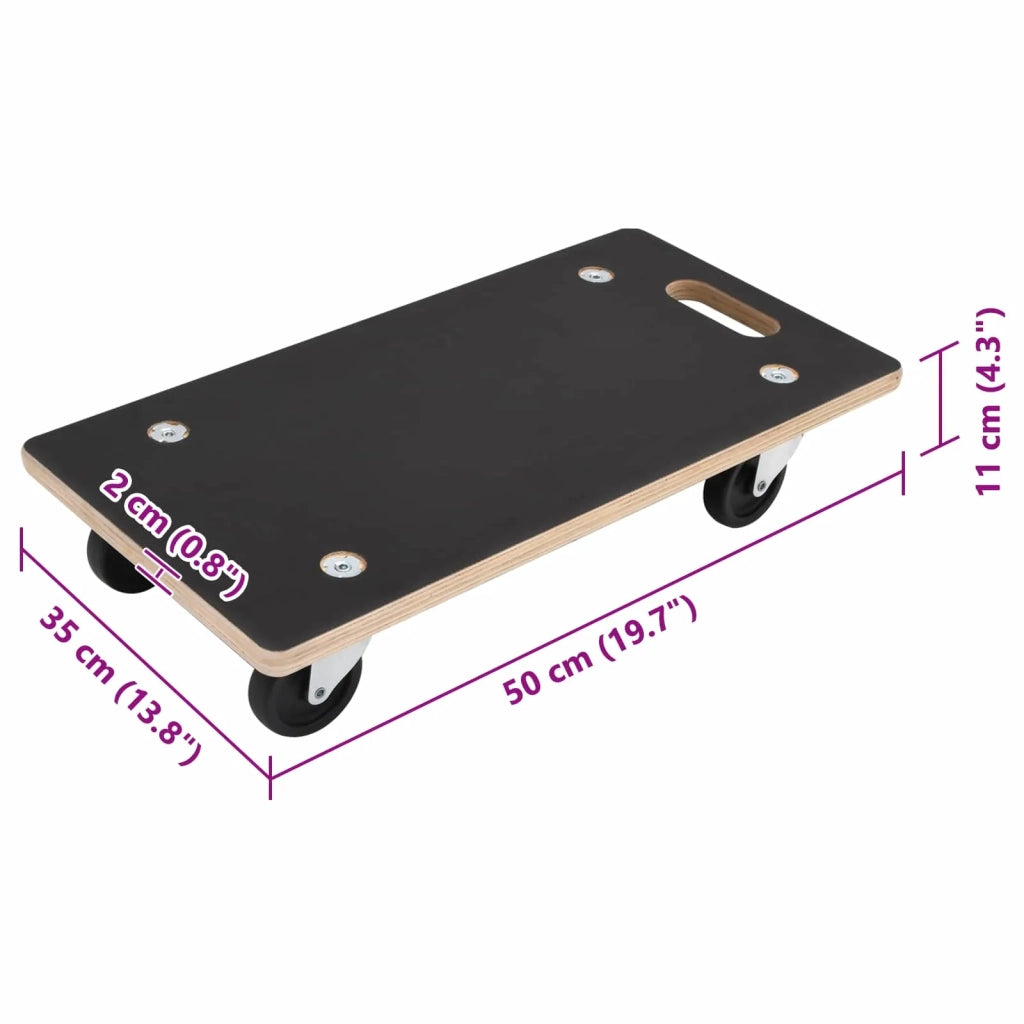 Carrello di Trasporto 6 pcs Grigio Legno compensato 42024930