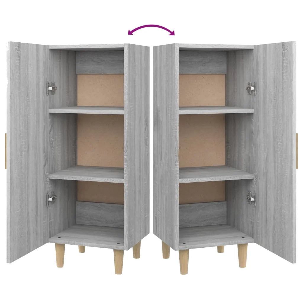 Credenza Grigio Sonoma 34,5x34x90 cm in Legno Multistrato cod mxl 27200