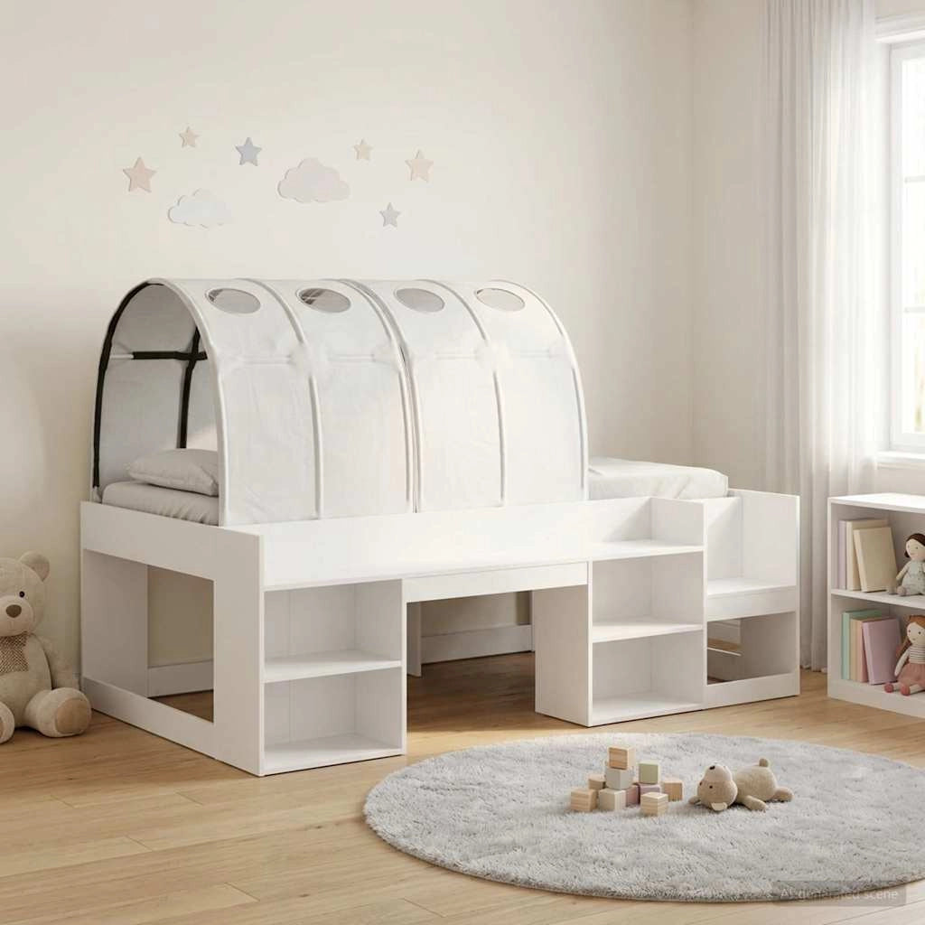 Letto con Tunnel 3 pz Bianco Legno ingegnerizzato 3423587