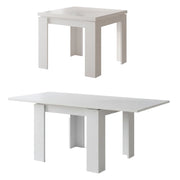 Popoli, Tavolo Allungabile Allungabile, 180x90x78h cm Bianco