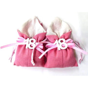 Trade Shop - Set 12pz Sacchetto Rosa Numero 18 Anni Juta 10x13cm Bomboniera Portaconfetti -
