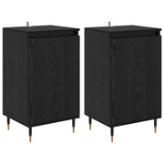 Credenza 2 pz | Madia | Buffet da pranzo | Armadio da pranzo Rovere Nero 40 x 35 x 70 cm