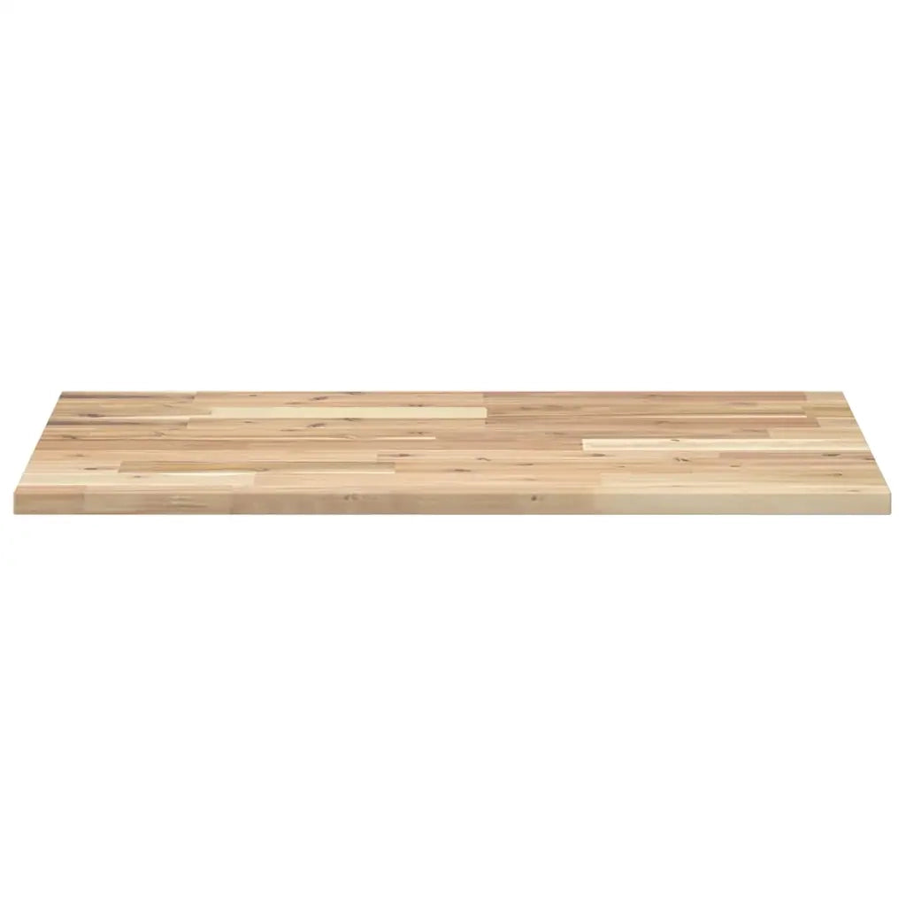Piano Tavolo Rettangolare 100x50x2cm Legno Massello di Acacia 4008752
