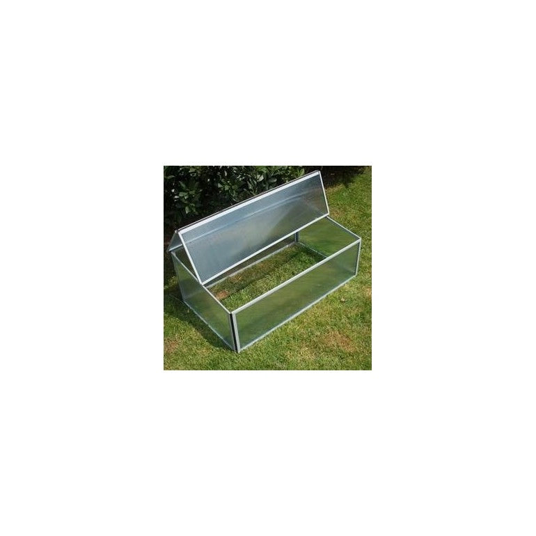 Serra in Policarbonato Slide and Grow per Giardino Orto Balcone 97 x 57 x h28/37 cm. MADE IN EUROPE