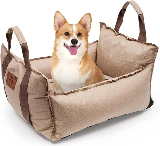 Hondenmand Auto con Cintura di Sicurezza - Sedia per Cani - Sedia per Cani Auto - Sedia per Cani Auto con Cintura di Sicurezza - Sedia per Cani con Cintura di Sicurezza - con Cintura di Sicurezza