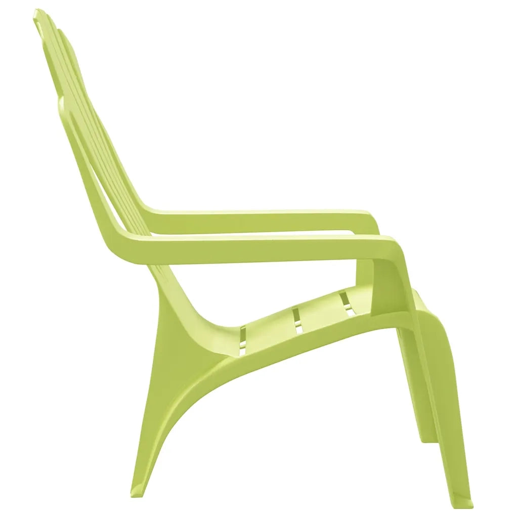 Sedie Giardino 2 pz | Sedie da Esterno Bambini Verdi 37x34x44cm PP Aspetto in Legno