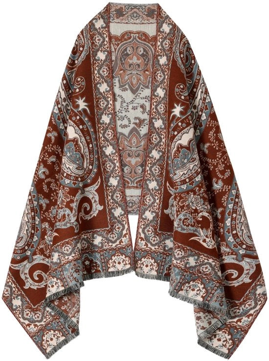 Scialle di pashmina - Misura 185 cm x 65 cm - Tessuto di alta qualità - Disegno a pois - Comodo da indossare