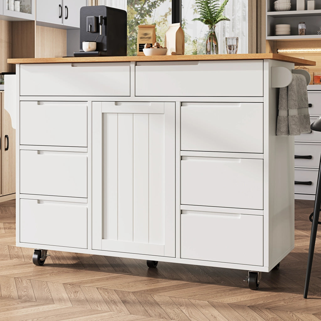 ISOLA CUCINA con piano ribaltabile 122x74,5x91,5 cm bianco MDF