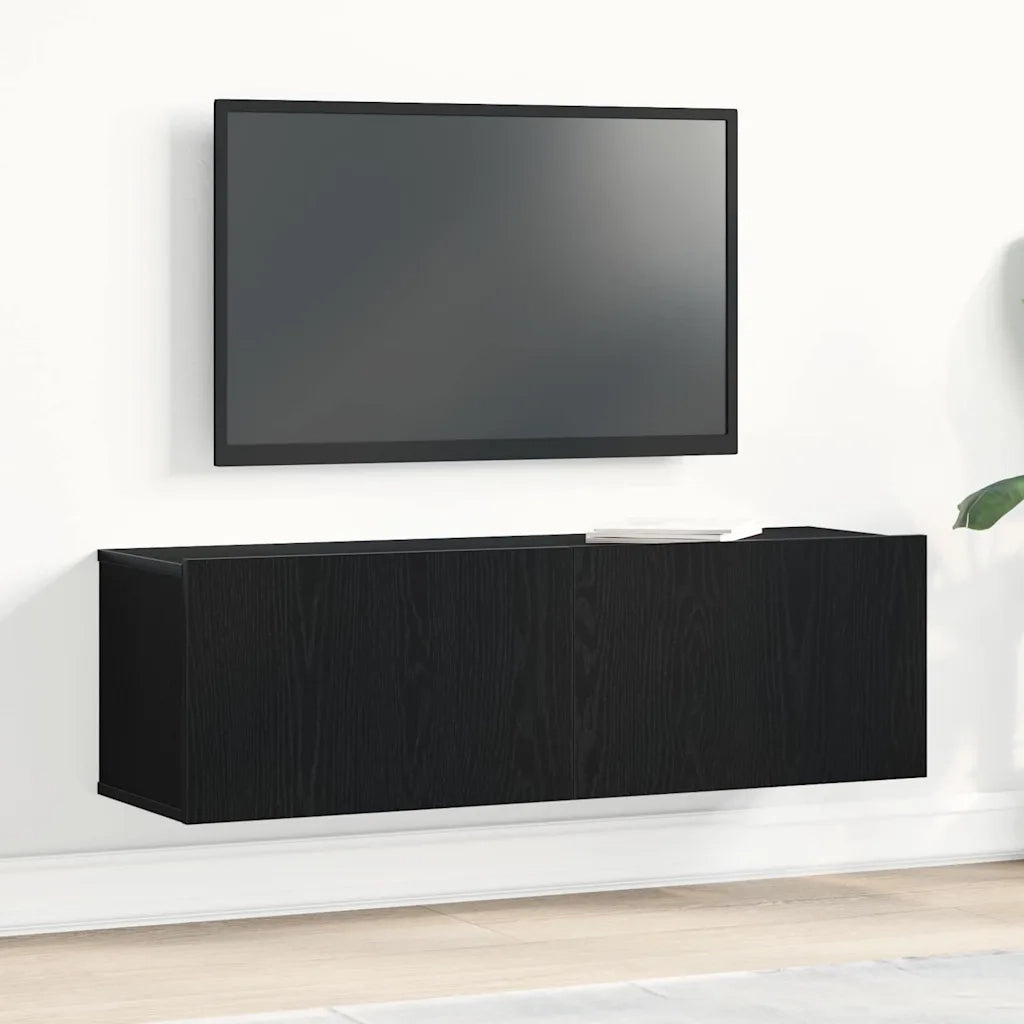 Mobile TV-Credenza per TV-Console TV Rovere Nero 100 x 30 x 30 cm Legno multistrato