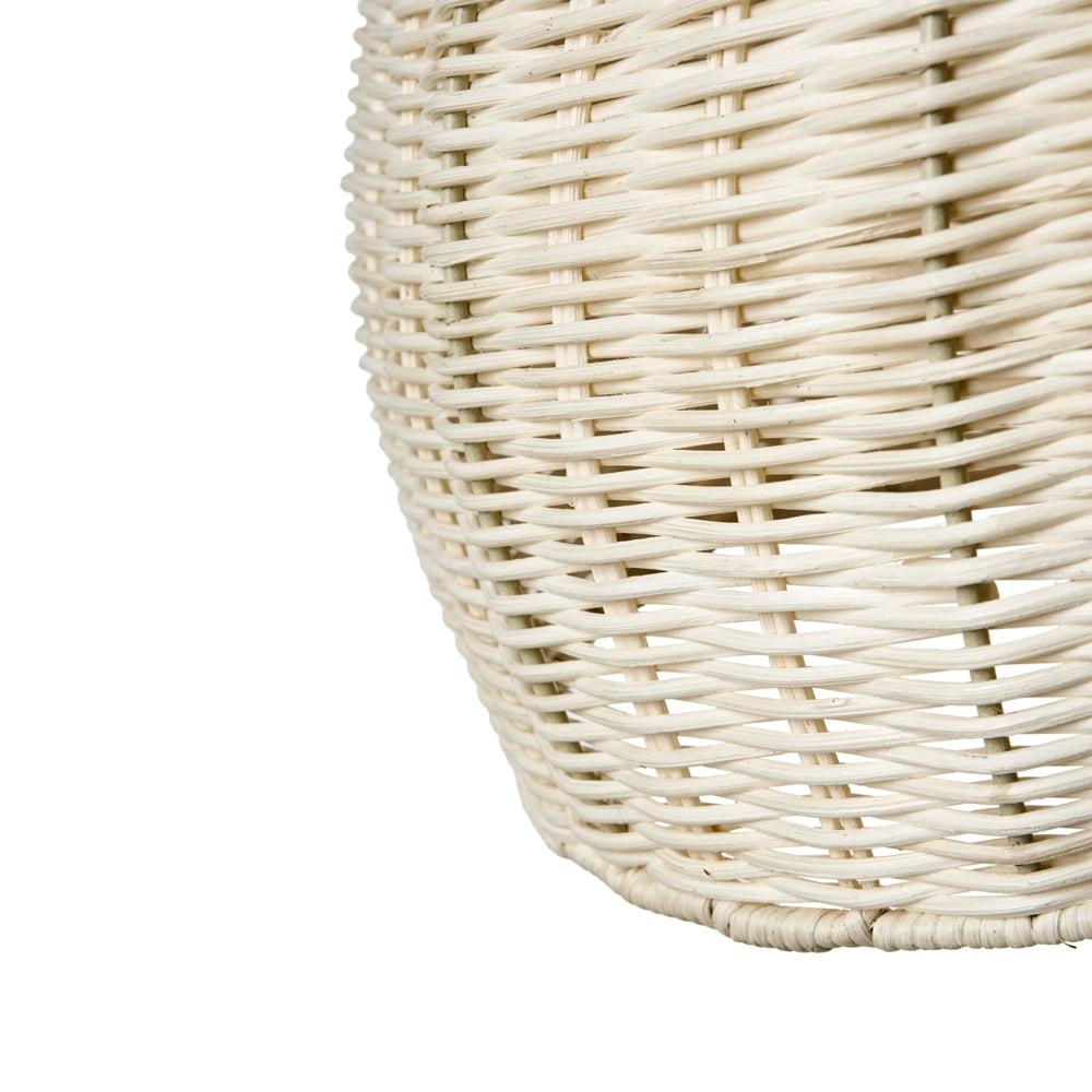 Lampada a sospensione con paralume in rattan naturale e struttura in ferro Lampada a sospensione in stile boho Illuminazione