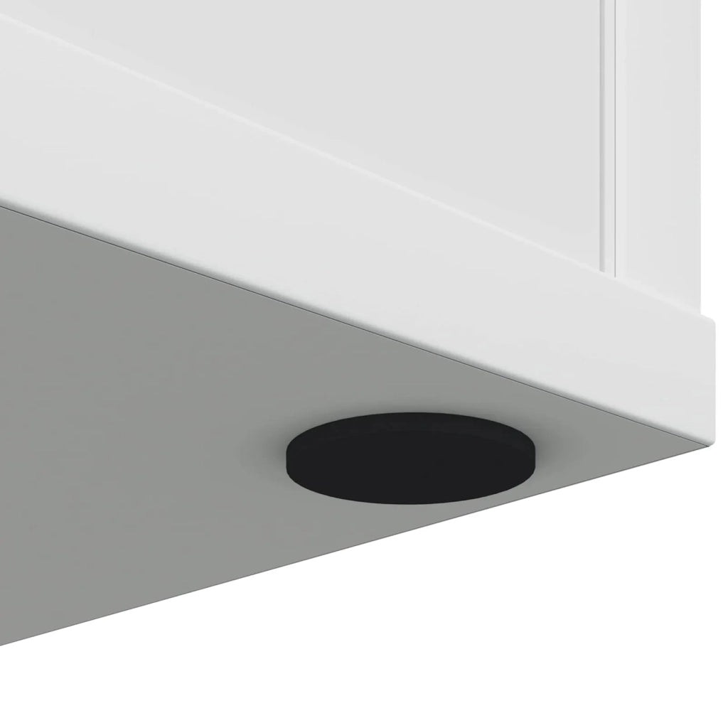 Pannelli per Piedi di Mobili 2 pz Nero ? 30 x 2 mm EVA CFW1346065