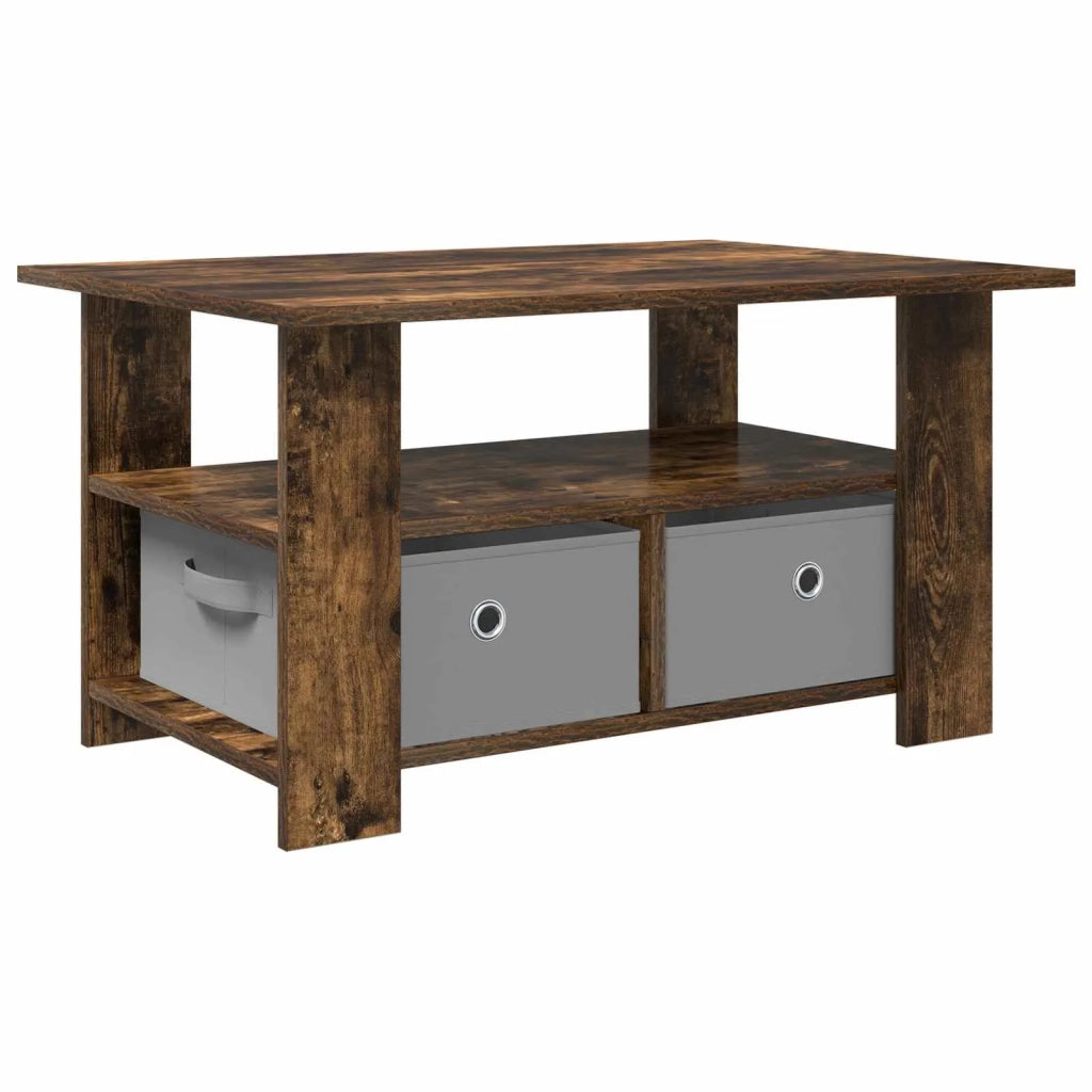 Tavolino da salotto con cassetto Rovere fumé 77 x 55 x 42 cm 8000416