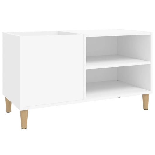 Mobile Porta Dischi Bianco 84,5x38x48 cm in Legno Multistrato 831941