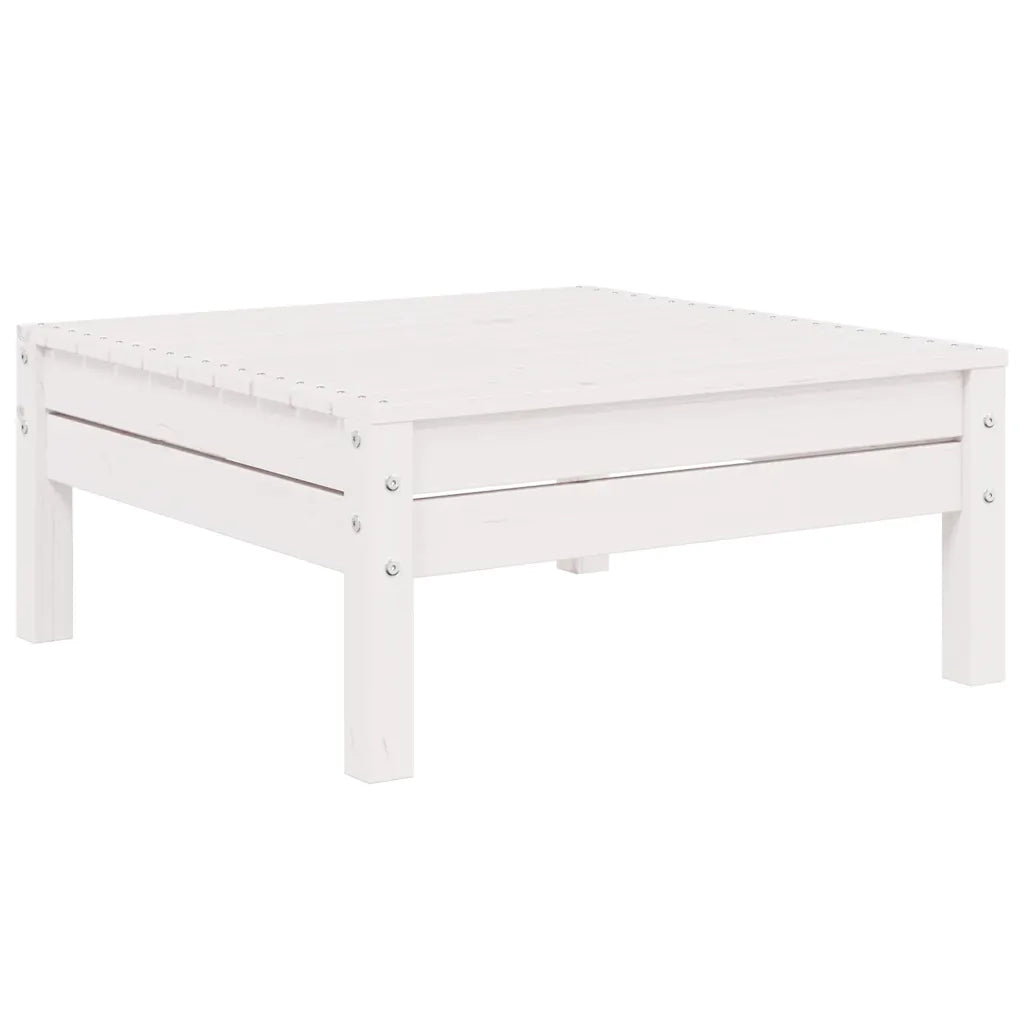 Set Divani da Giardino 3 pz con Cuscini Bianco in Massello Pino cod mxl 75696