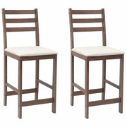 Sedie da pranzo 2 pz | Sedie da cucina Marrone Chiaro 40 x 47,5 x 99,5 cm