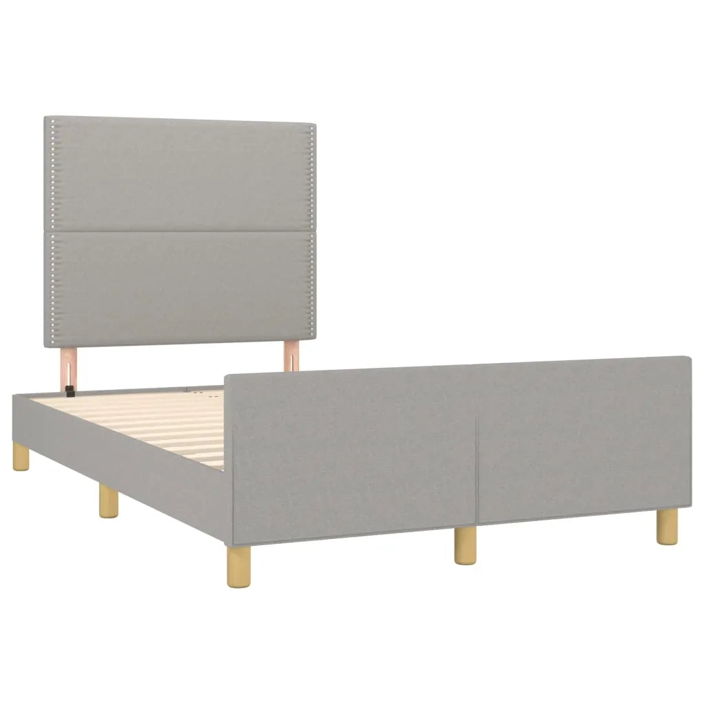 Giroletto senza Materasso Grigio Chiaro 120x200 cm Tessuto 3124960