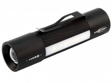 Ansmann 1600-0137 torcia Nero, Bianco Torcia a mano LED