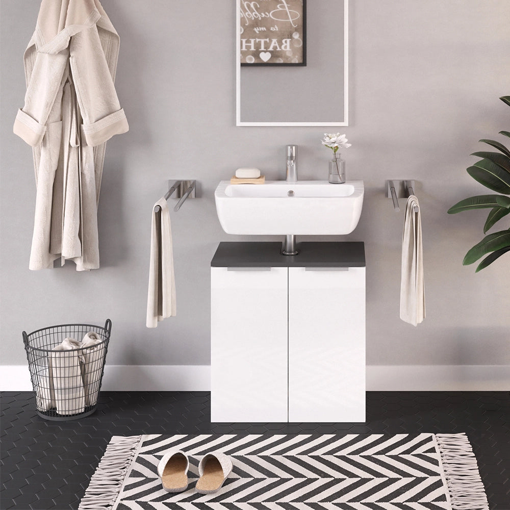 Vicco Mobile sottolavabo per bagno Bianco lucido 58 x 60 cm
