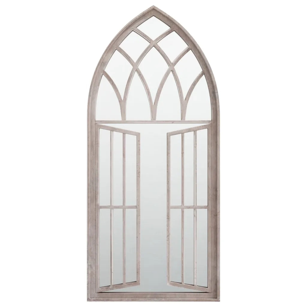 Specchio da Giardino-Specchio Decorativo-Specchio Esterno Sabbia 100x45 cm in Ferro per Uso Esterno 304293