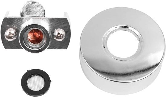 Adattatore per doccetta regolabile con viti eccentriche per doccia inclinata - Accessori per doccia a getto corto.