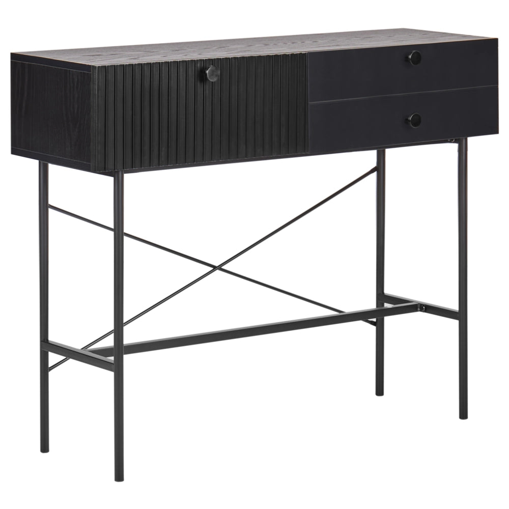 Consolle a 3 cassetti Nero  stile moderno