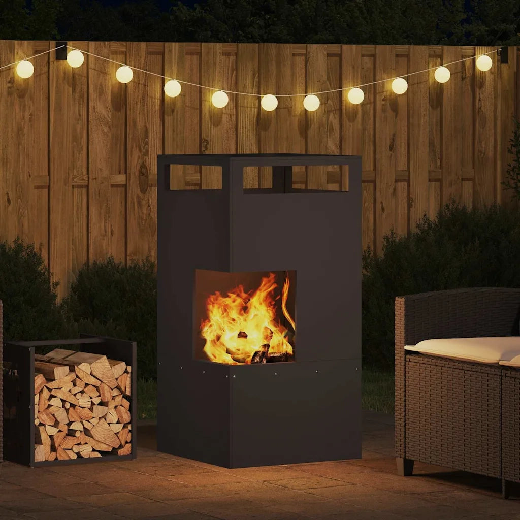 Focolare Nero 50 x 50 x 100 cm Acciaio CFW2815991