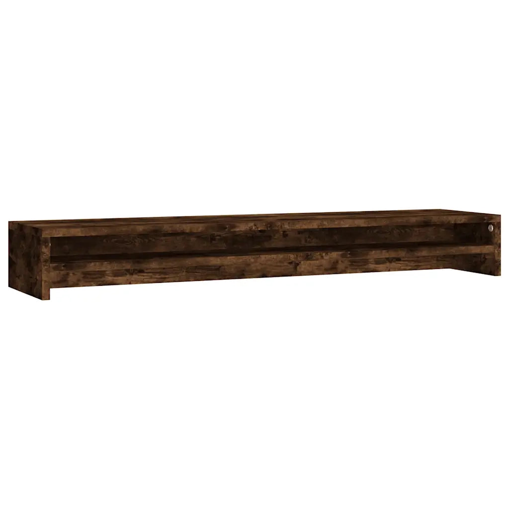 Supporto per Monitor Rovere Fumo 100x24x13 cm Legno Multistratocod mxl 79052