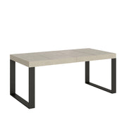 Tavolo allungabile 90x140/400 cm Tekno Premium Cashmere gambe antracite