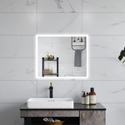 AICA Specchio da bagno  60 x 50 cm, dimmerabile, Funzione Memoria, antiappannamento, 3 colori